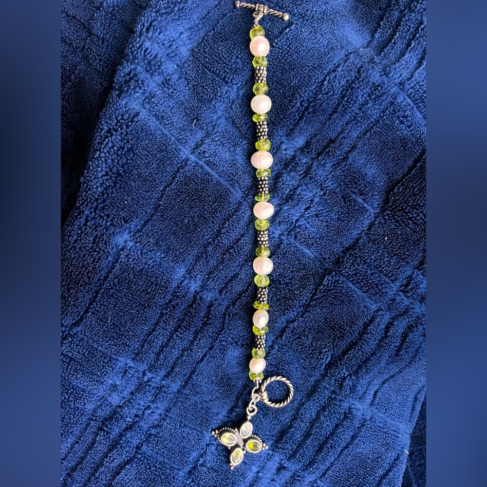 Peridot 925 bracelet, ring and earrings☘️ - Picture 3 of 10